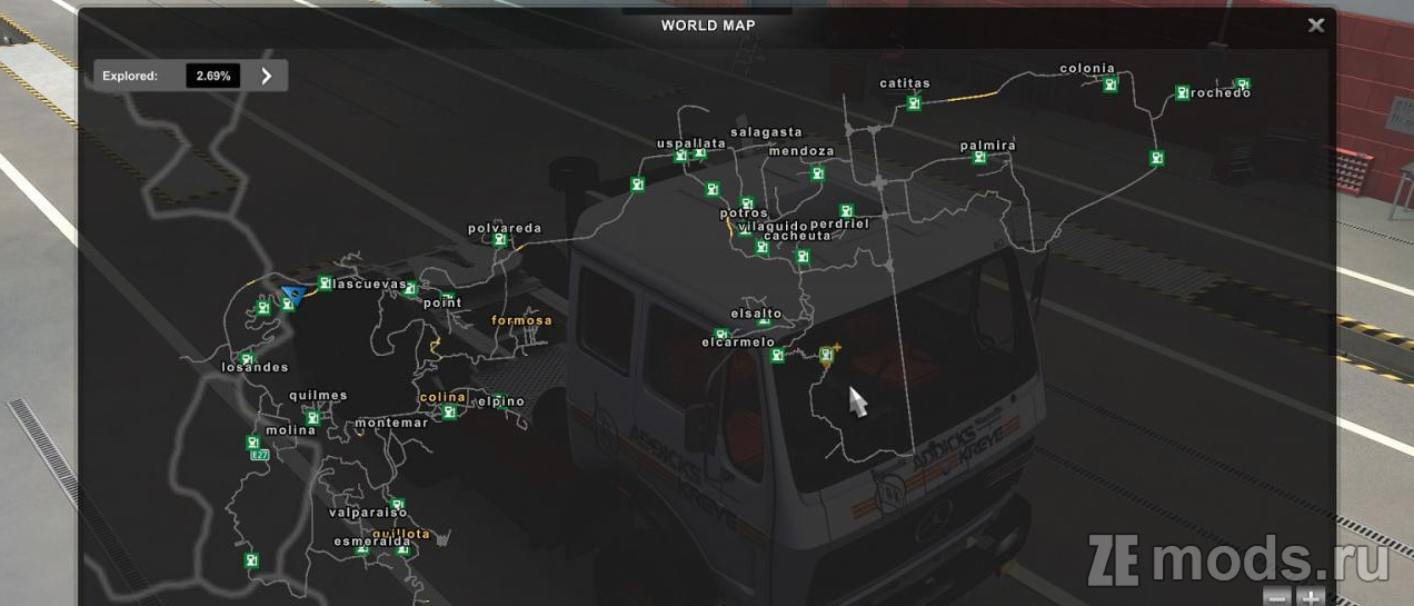 Карта "Extreme" (1.0) для Euro Truck Simulator 2 (v1.49.x, 1.50.x)
