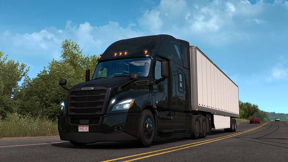 Мод на грузовик Freightliner Cascadia для Euro Truck Simulator 2