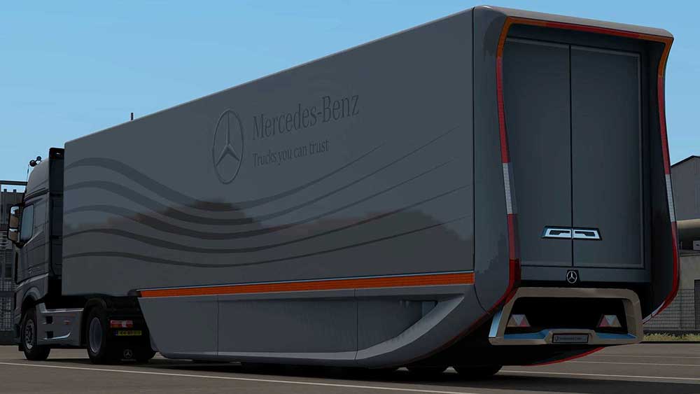 Прицеп Mercedes AeroDynamic Trailer для Euro Truck Simulator 2