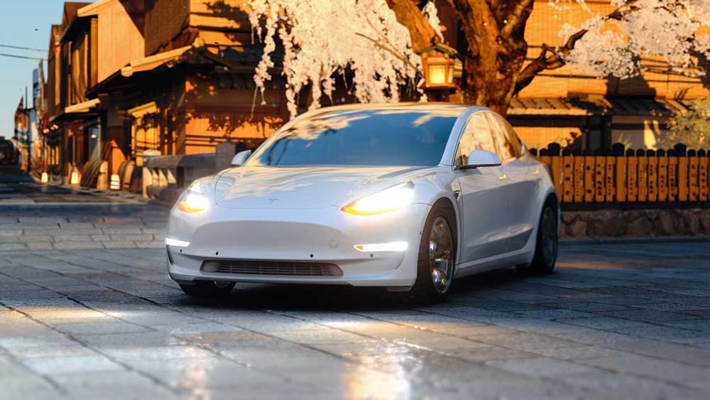 Мод на автомобиль Tesla Model 3 для Assetto Corsa