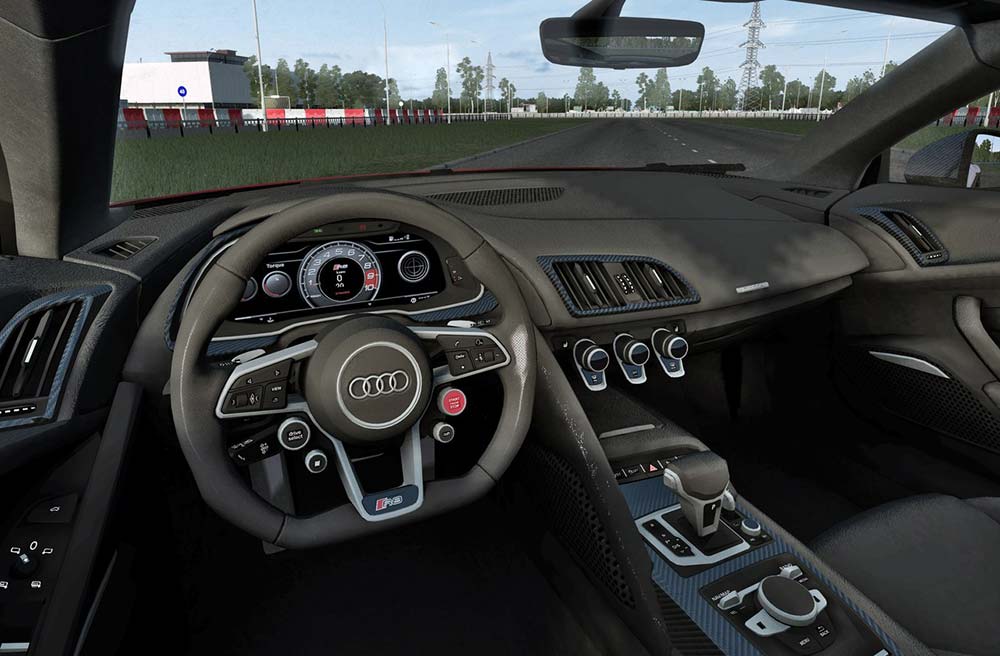 мод Audi R8 V10 Plus для City Car Driving