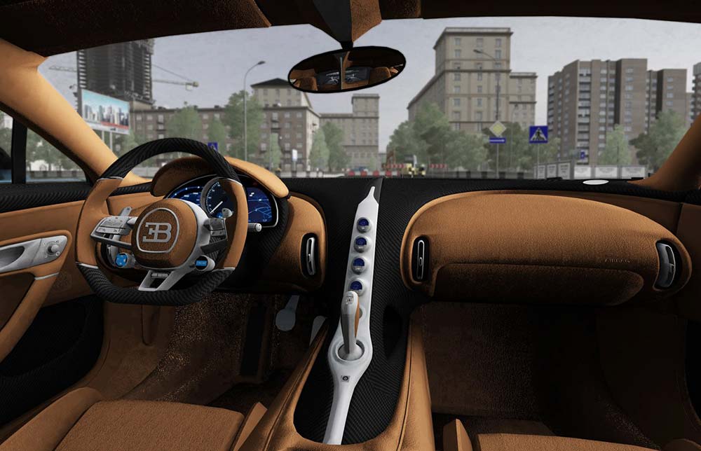 Мод Bugatti Chiron для City Car Driving