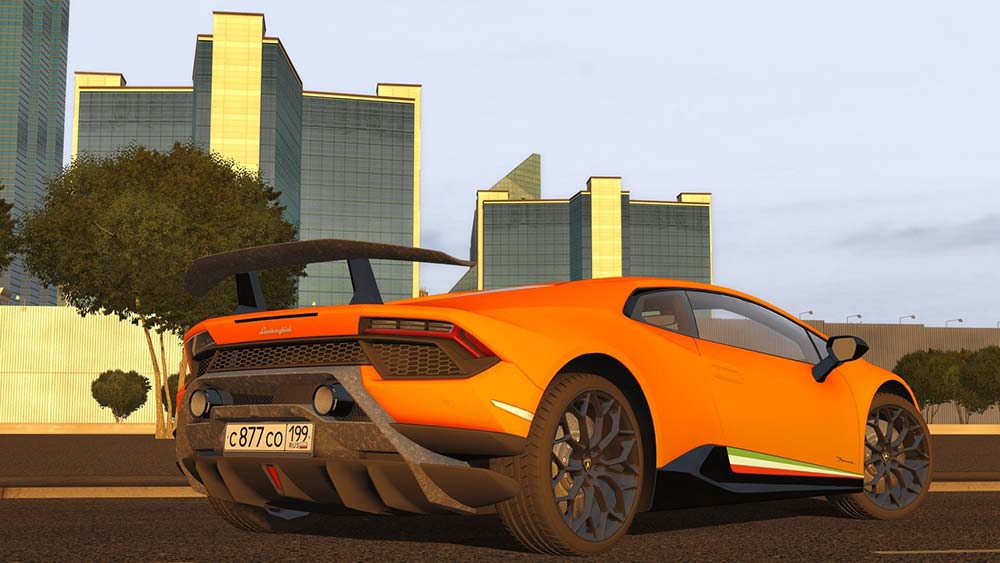мод Lamborghini Huracan Performante для City Car Driving
