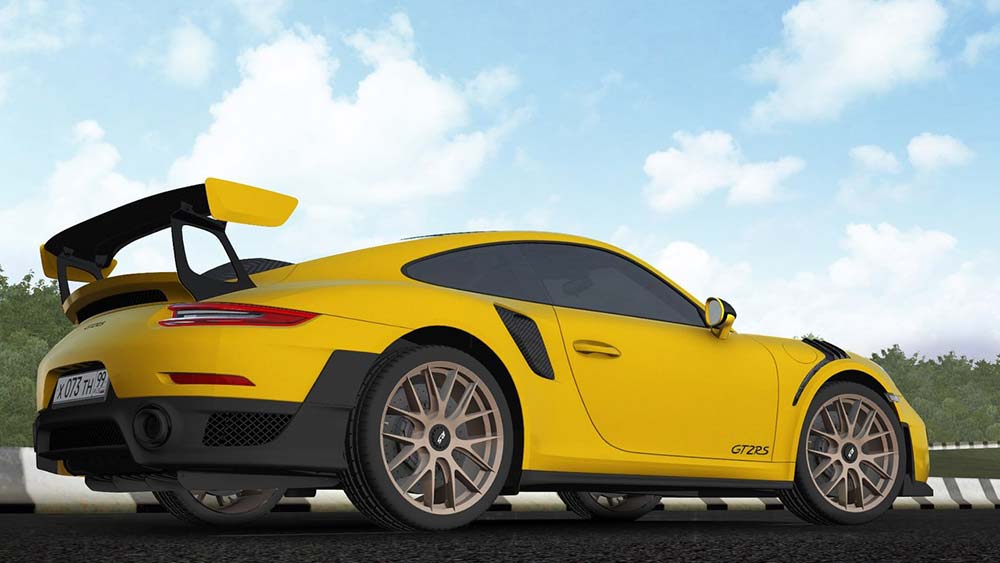 мод Porsche 911 GT2 RS для City Car Driving