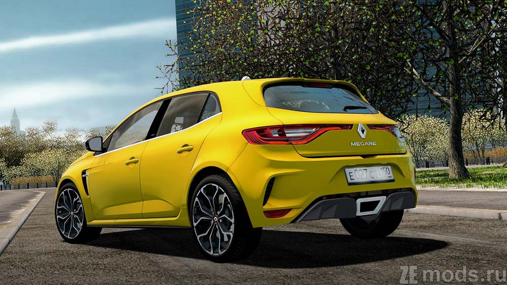 мод Renault Megane RS для City Car Driving