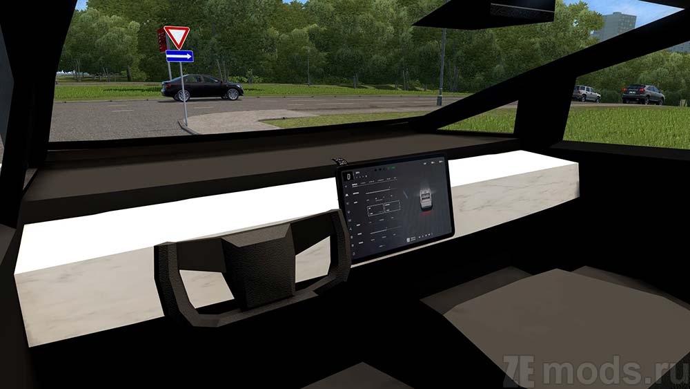 мод Tesla Cybertruck для City Car Driving