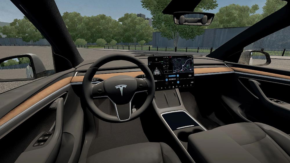 мод Tesla Model Y для City Car Driving