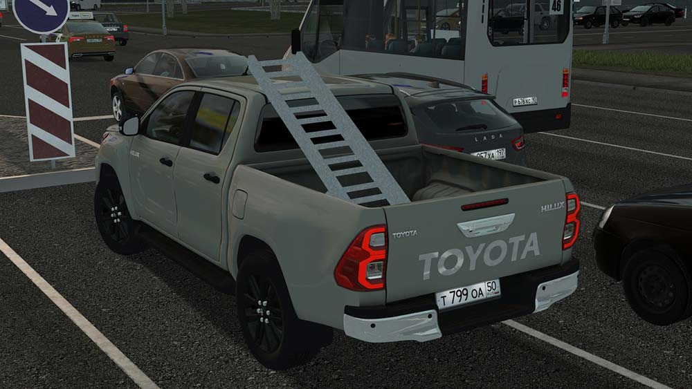 мод Toyota HiLux SR5 для City Car Driving