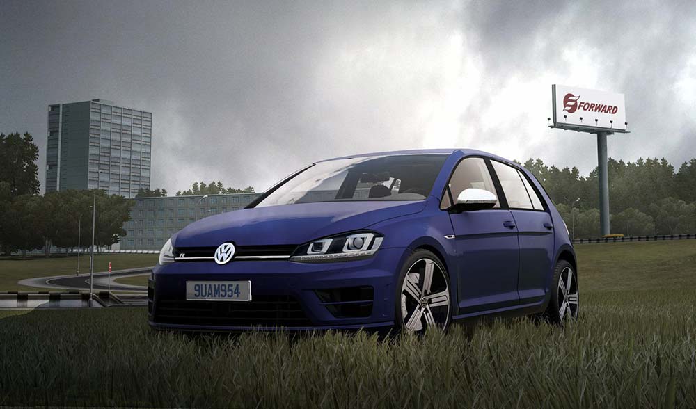 Volkswagen Golf R для City Car Driving 1.5.9.2