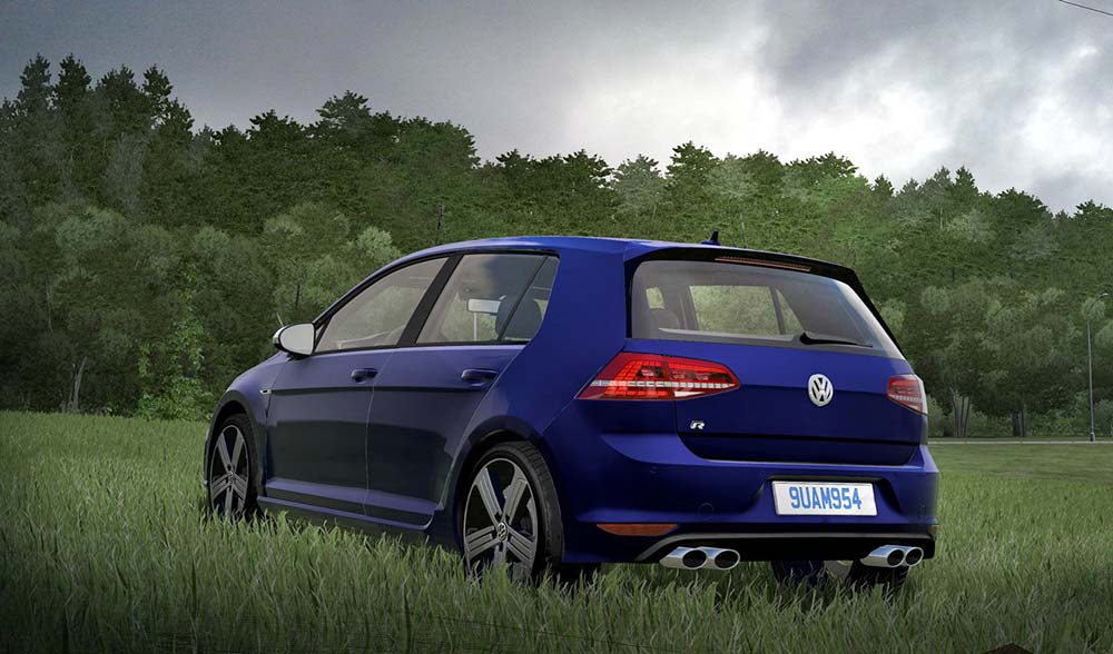 мод Volkswagen Golf R для City Car Driving