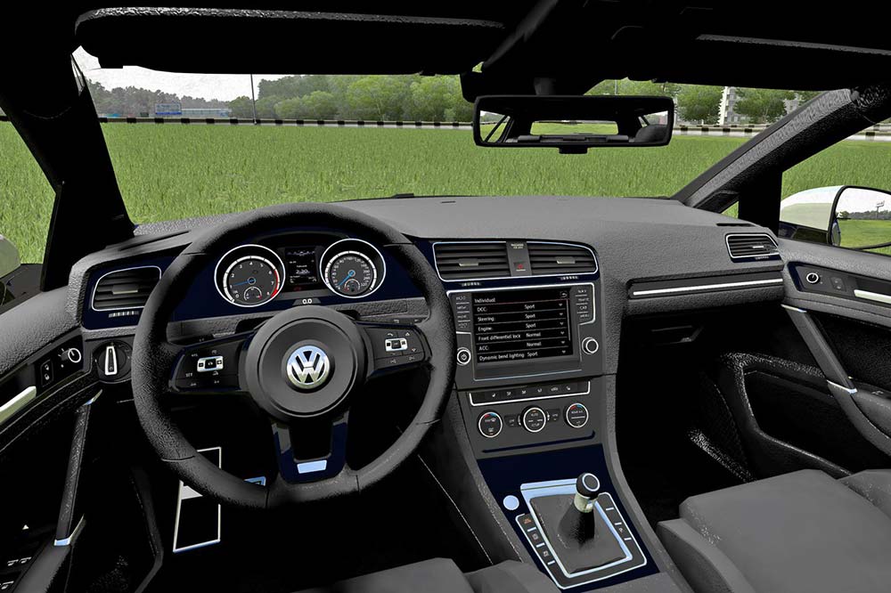 мод Volkswagen Golf R для City Car Driving
