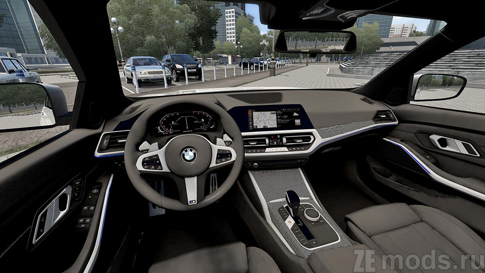 мод BMW 3-Series G20 M-Sport для City Car Driving 1.5.9.2
