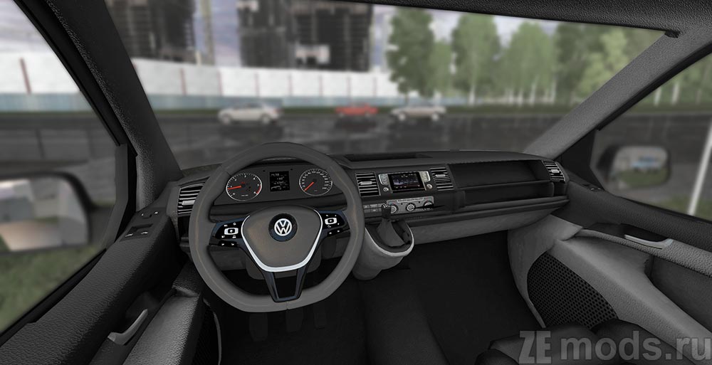мод Volkswagen Transporter T6 для City Car Driving 1.5.9.2