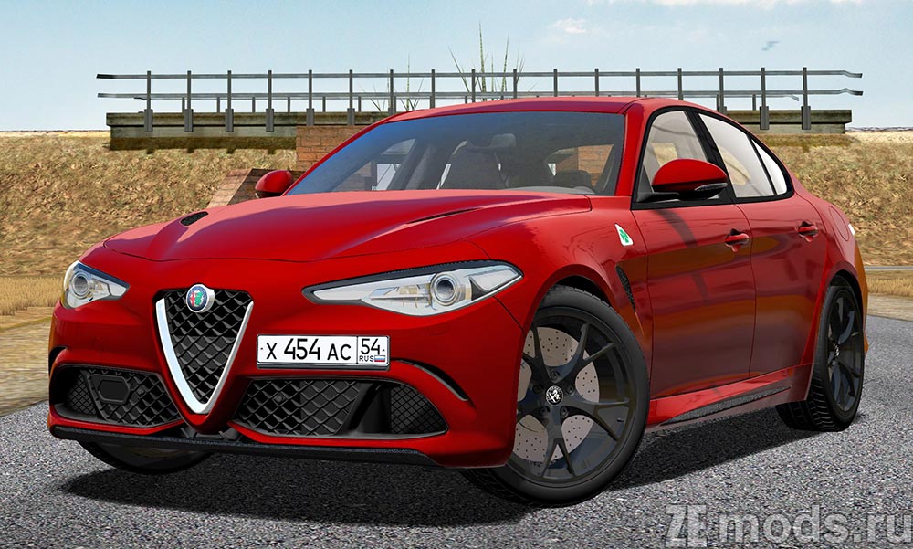 Alfa Romeo Giulia Quadrifoglio для City Car Driving 1.5.9.2