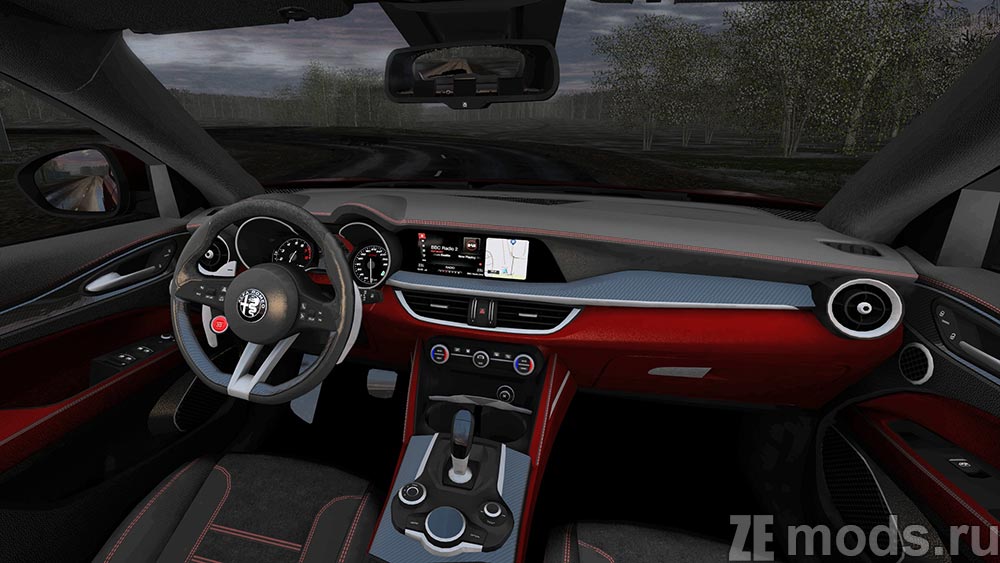мод Alfa Romeo Stelvio Quadrifoglio для City Car Driving 1.5.9.2