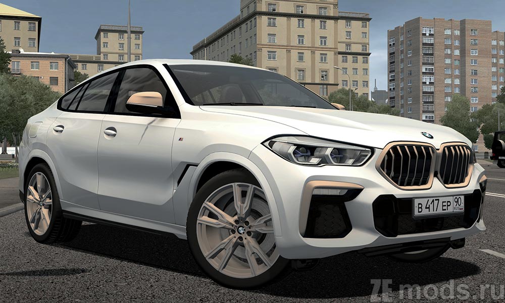 BMW X6 M50i для City Car Driving 1.5.9.2