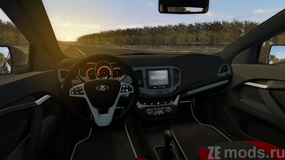 мод LADA Vesta Sport 1.8 для City Car Driving 1.5.9.2