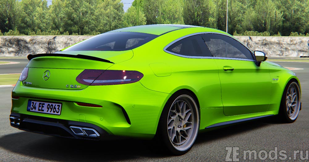 мод Mercedes-AMG C63s Coupe ZedSly Edition для Assetto Corsa