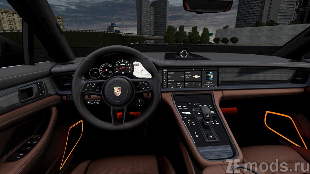 мод Porsche Panamera Turbo для City Car Driving 1.5.9.2