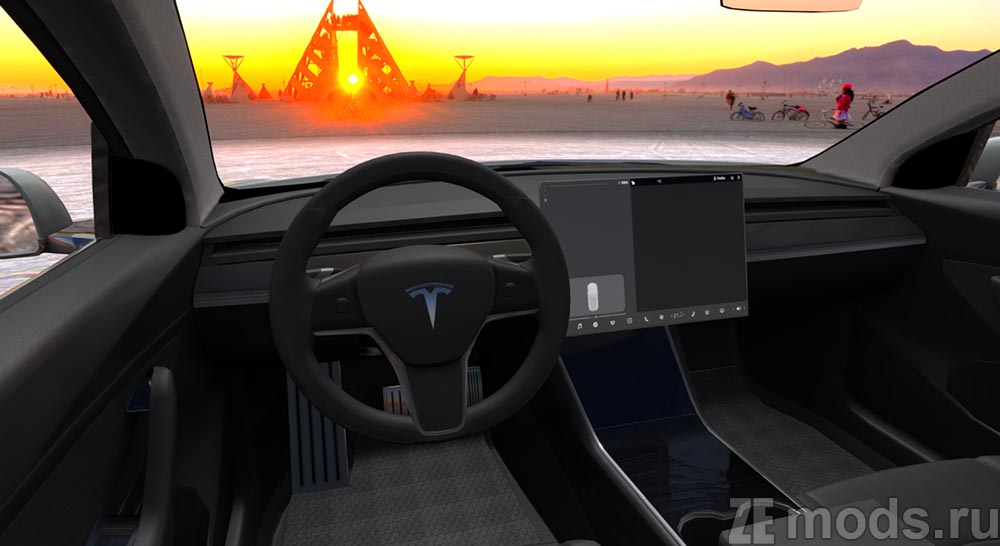 мод Tesla Model 3 Plaid для Assetto Corsa