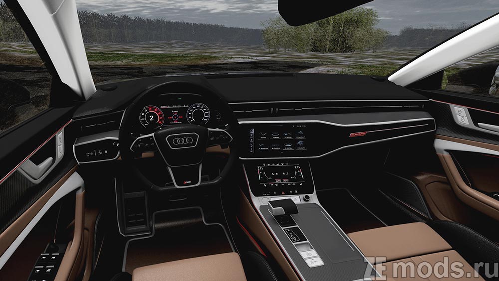 мод Audi RS 7 Sportback 2019 для City Car Driving 1.5.9.2