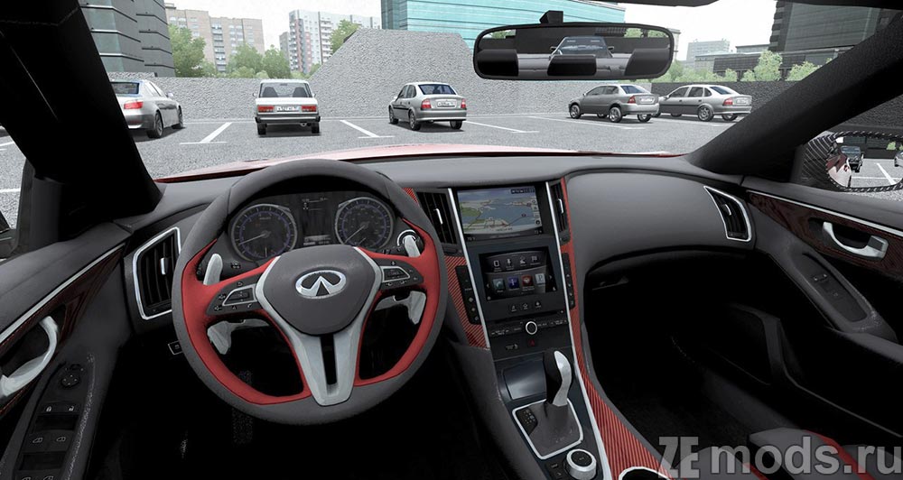 мод Infiniti Q50 ER 2014 для City Car Driving 1.5.9.2