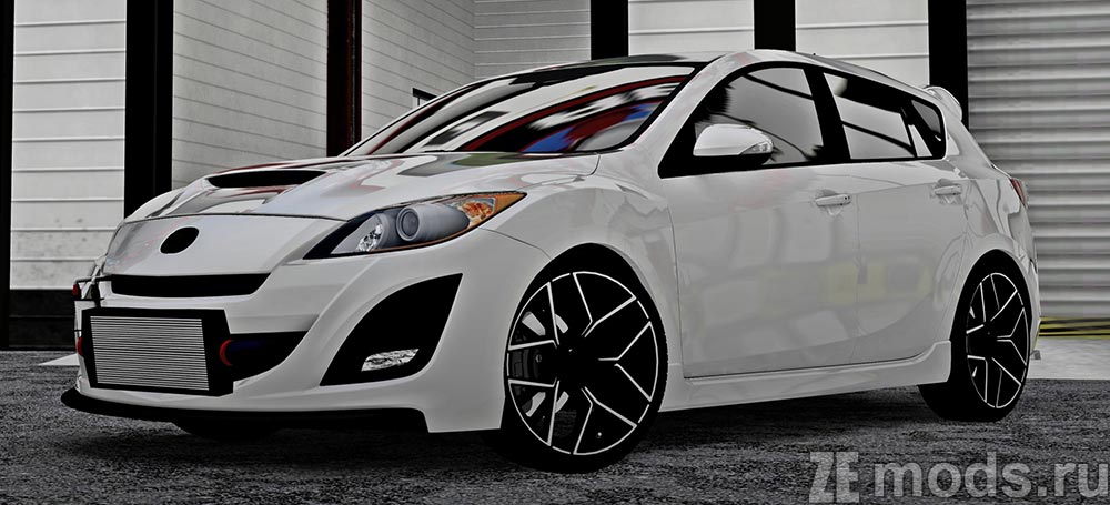 мод Mazda 3 MPS 2010 для City Car Driving 1.5.9.2