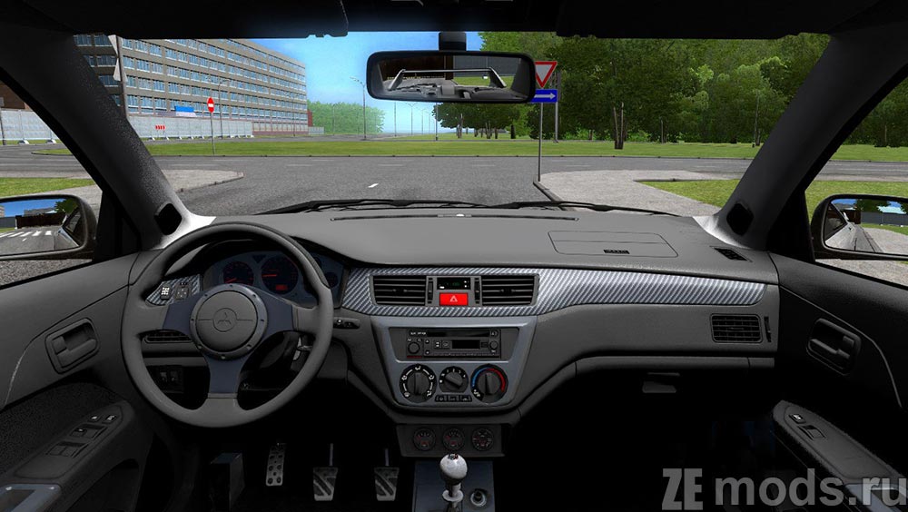 мод Mitsubishi Lancer Evolution IX MR для City Car Driving 1.5.9.2