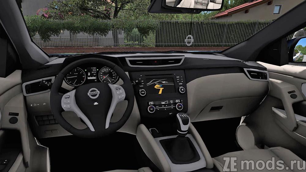 мод Nissan Qashqai J11 для Euro Truck Simulator 2