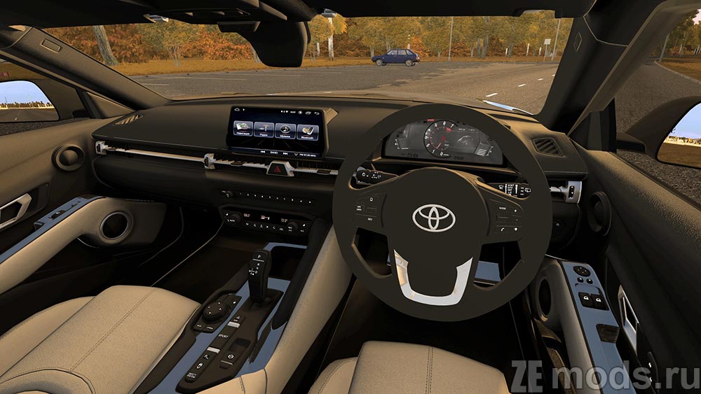 мод Toyota Supra A90 2019 для City Car Driving 1.5.9.2