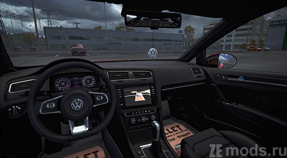 мод Volkswagen Golf R-Line 7.5 2018 для Euro Truck Simulator 2