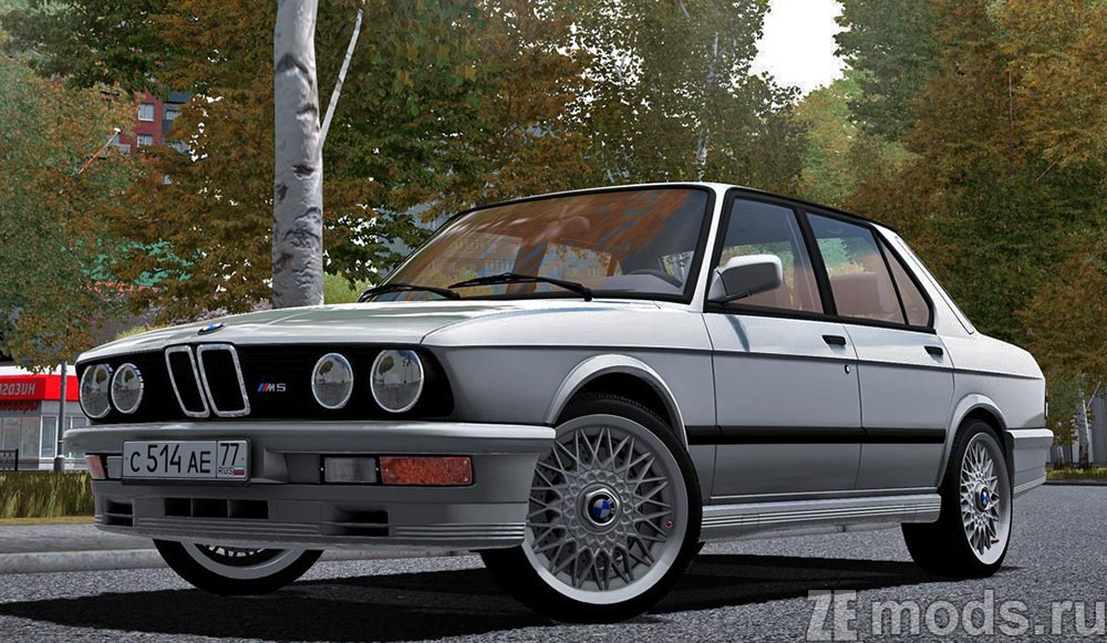 BMW M5 E28 1988 для City Car Driving 1.5.9.2