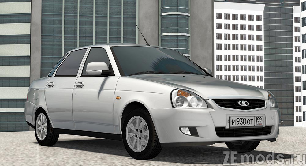 Lada Priora Sedan v2 для City Car Driving 1.5.9.2