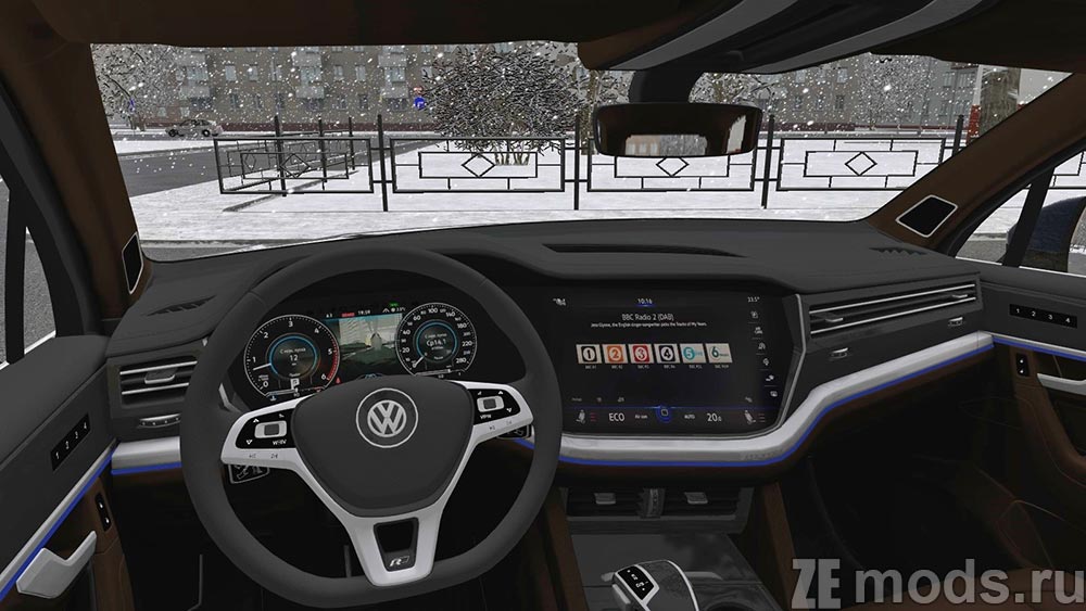 мод Volkswagen Touareg R-Line 2019 для City Car Driving