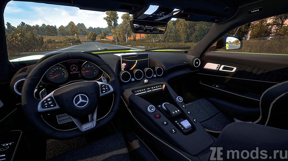 мод Mercedes-Benz AMG GT R 2017 для Euro Truck Simulator 2