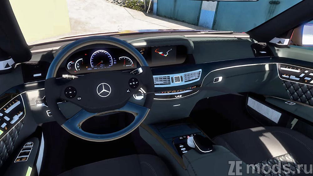 Мод Mercedes-Benz W221 S65 AMG для Euro Truck Simulator 2