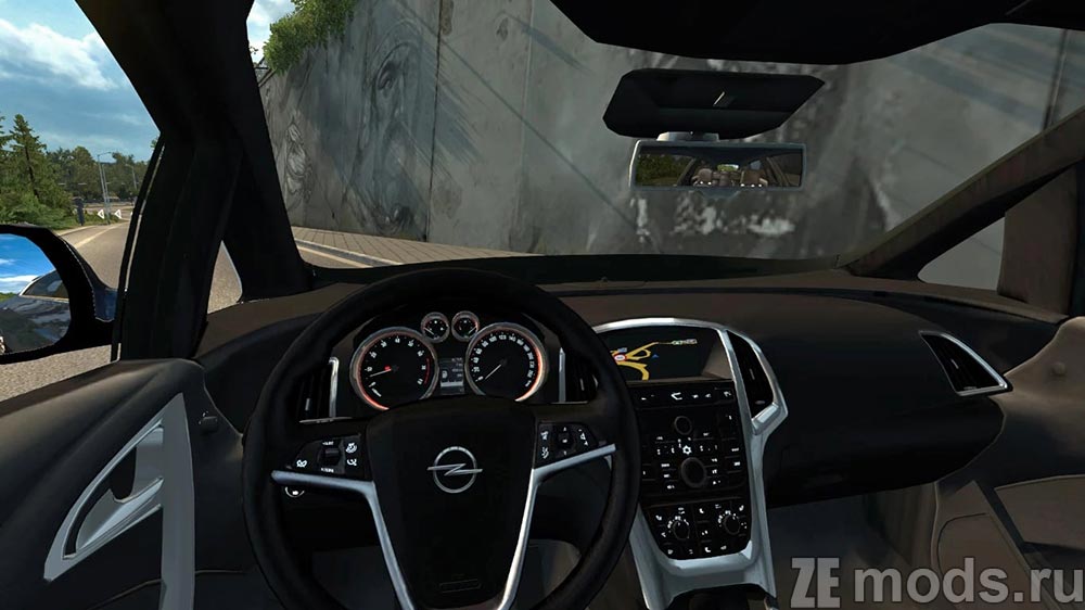мод Opel Astra J для Euro Truck Simulator 2