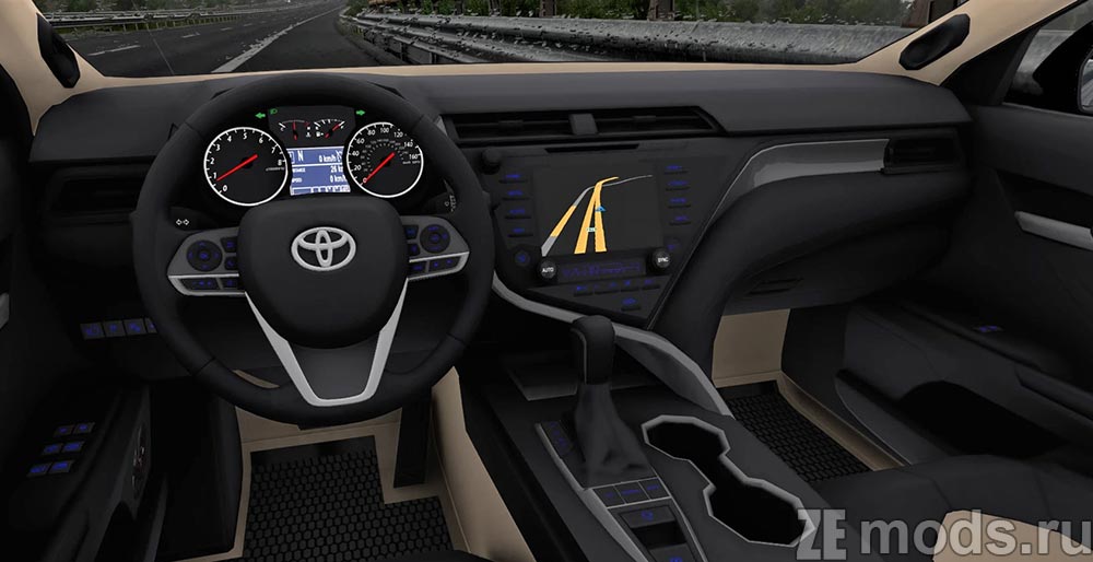 мод Toyota Camry XV70 XSE для Euro Truck Simulator 2