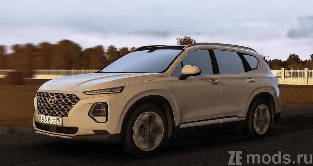 Hyundai Santa Fe 2019 для City Car Driving 1.5.9.2