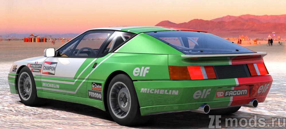 мод Alpine GTA V6 Europa Cup для Assetto Corsa