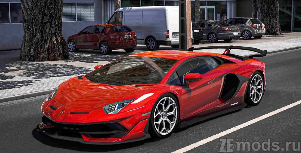Lamborghini Aventador SVJ для Euro Truck Simulator 2 (1.48)
