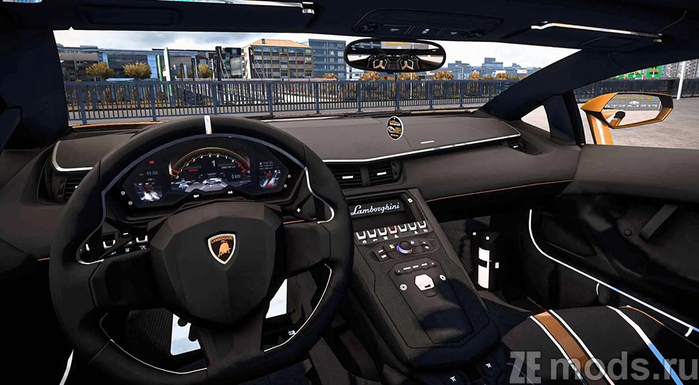мод Lamborghini Aventador SVJ для Euro Truck Simulator 2