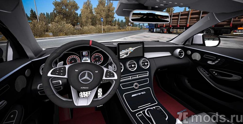 мод Mercedes-Benz С63s wagon для Euro Truck Simulator 2