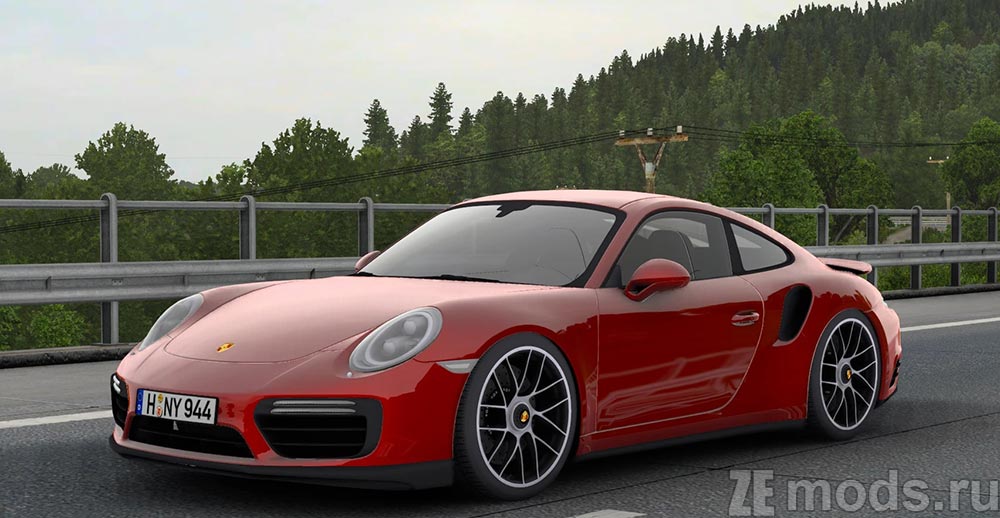 Porsche 911 Turbo S для Euro Truck Simulator 2 (1.46)