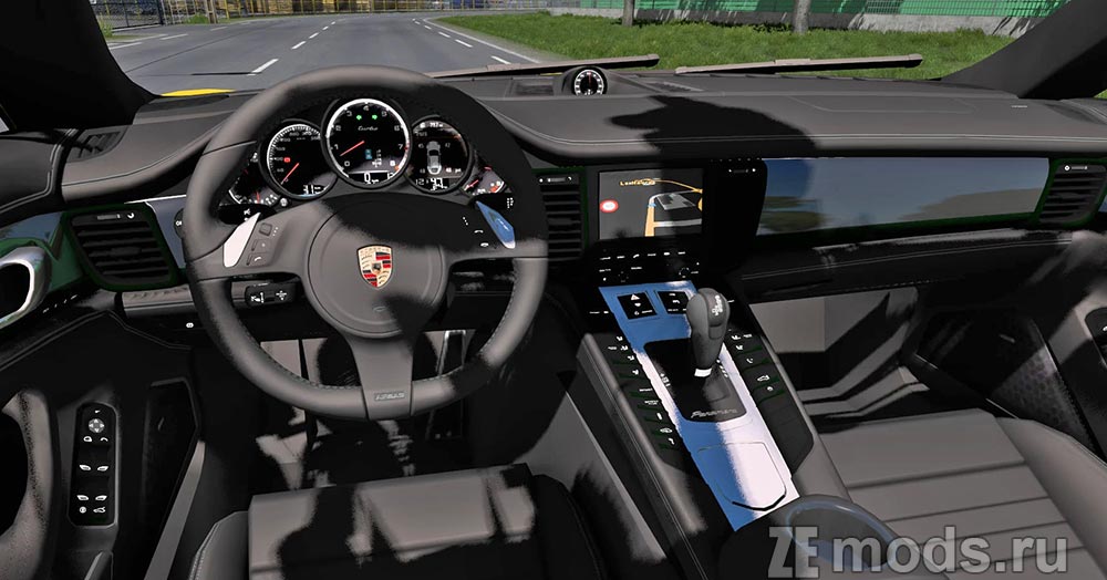 мод Porsche Panamera Turbo для Euro Truck Simulator 2