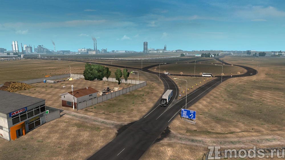 Карта "Великая степь" для Euro Truck Simulator 2 (1.45)