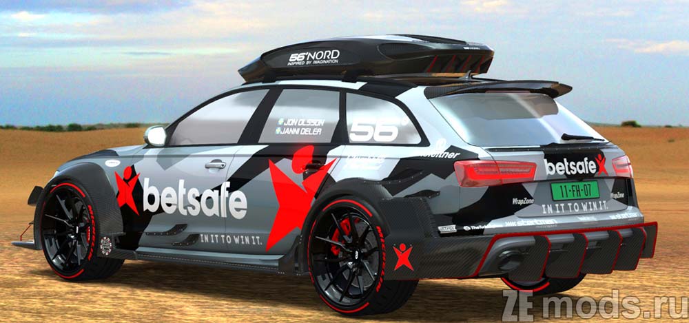 мод Audi RS6 DTM Roofbox для Assetto Corsa