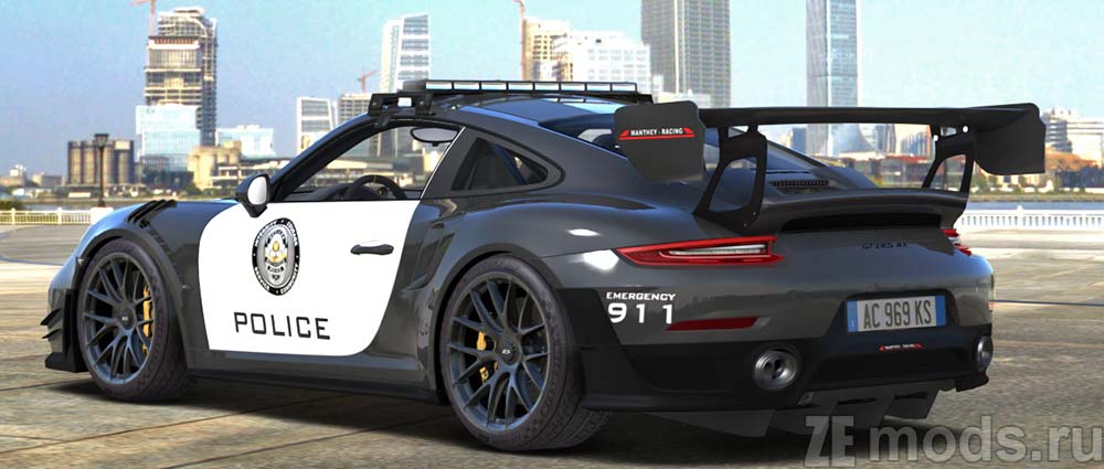 мод Porsche 911 GT2 Police для Assetto Corsa