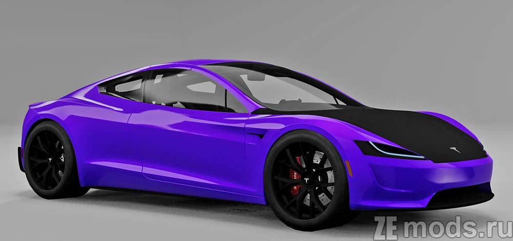 мод Tesla Roadster 2023 для BeamNG.drive
