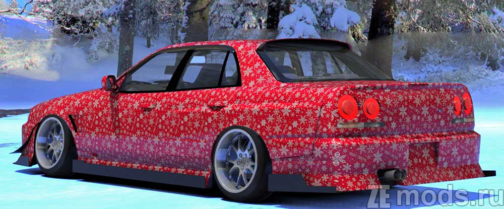 мод Nissan Skyline Christmas Gift для Assetto Corsa